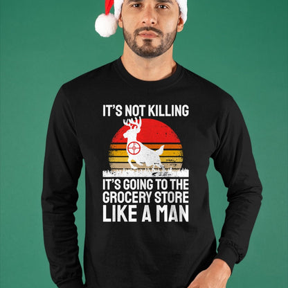 Funny Hunting Shirt, Gift For Hunting Lover Unisex T-Shirt/Hoodie/Sweatshirt HLT00 - Funny Hunter Saying Wild Animal Deer Hunting I Supermarket T-Shirt
