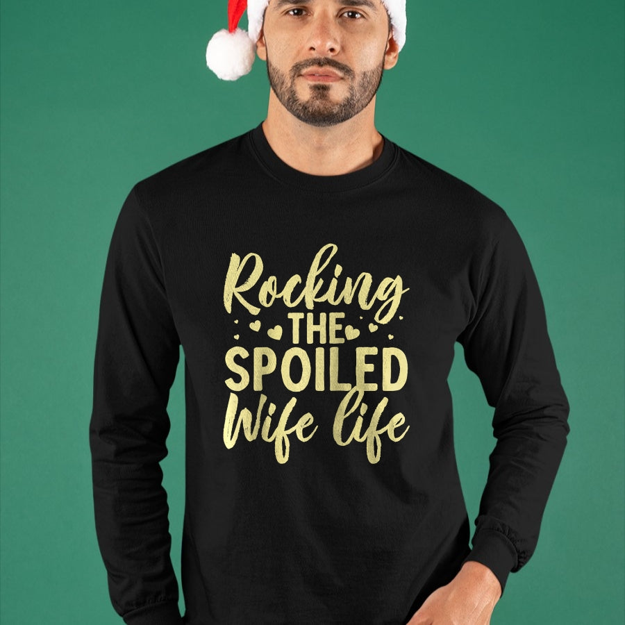 Best Wife Shirt, Wife and Husband Unisex T-Shirt/Hoodie/Sweatshirt HLT00 - Gift for wife T shirt, spoiled wife   Funny Spoiled Wife Art For Women Girls Husband Spoiled Wife Ra (2)