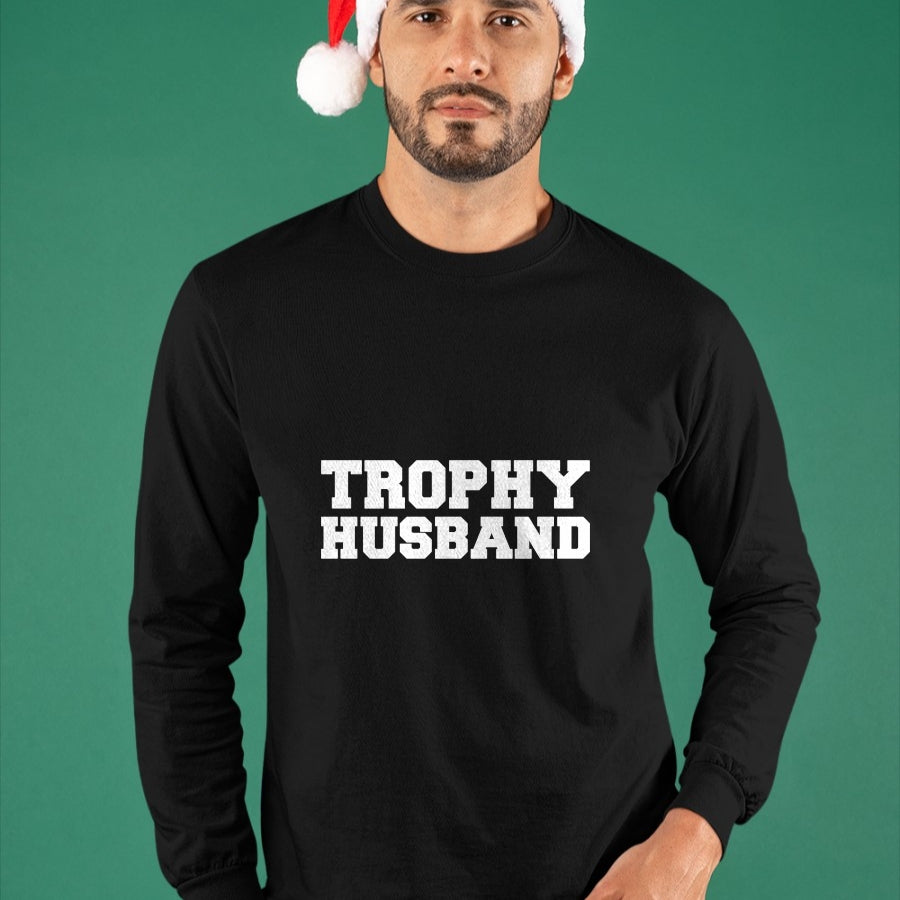 Best Wife Shirt, Wife and Husband Unisex T-Shirt/Hoodie/Sweatshirt HLT00 - Funny Trophy Husband Marriage Hubby Love Anniversary Gift Long Sleeve T-Shirt