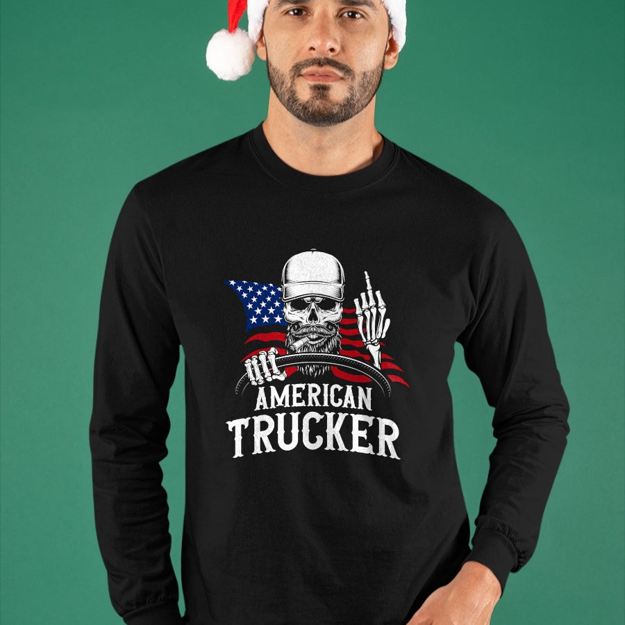 Best Truck Driver Life Shirt, Funny Trucker UnisexT-Shirt/Hoodie/Sweatshirt HLT00 - American Trucker for Patriotic Truck Driver T-Shirt