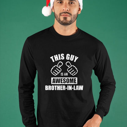 Best Wife Shirt, Wife and Husband Unisex T-Shirt/Hoodie/Sweatshirt HLT00 - This guy awesome brother-in-law from sister-in-law T-Shirt (1)