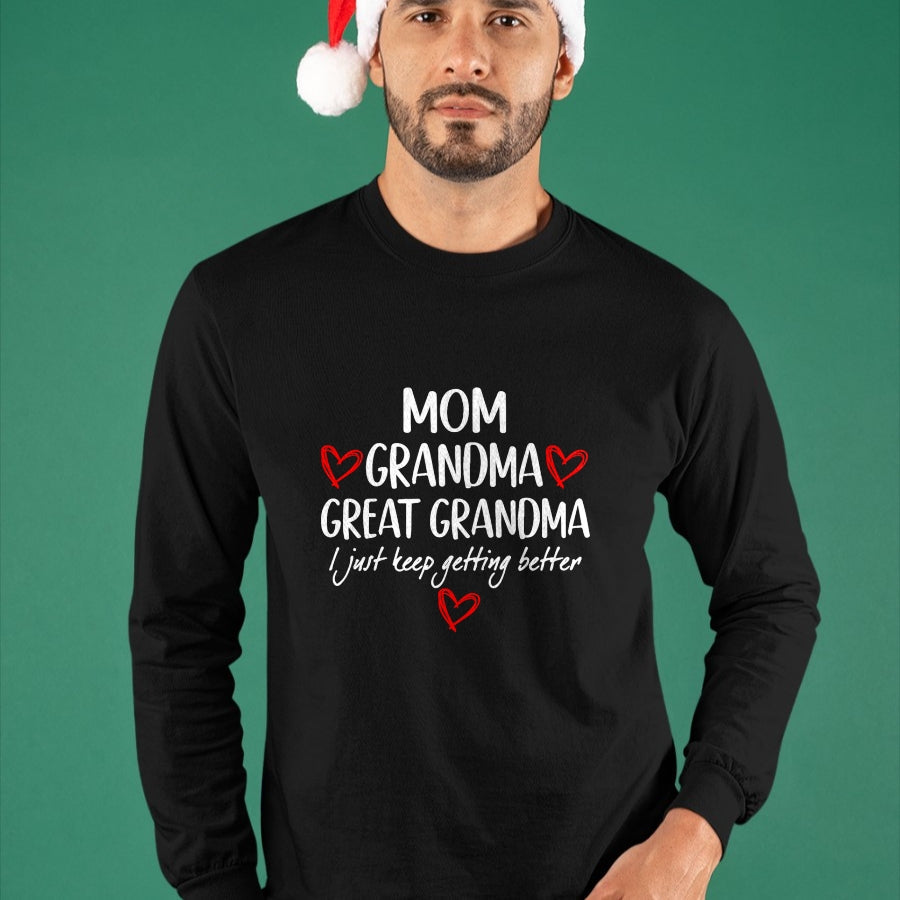 Best Grandma Shirt, Proud Grandma Unisex T-Shirt/Hoodie/Sweatshirt HLT00 - Gifts for Grandma from Grandkids Mom Grandma Great Grandma T-Shirt (1)