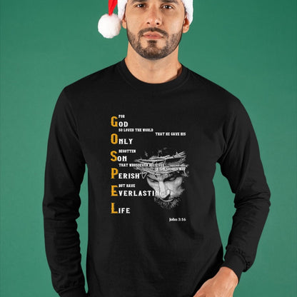 Christian Tee, Christian Faith Unisex T-Shirt/Hoodie/Sweatshirt HLT00 - For God So Loved The World Love Jesus Christian T-Shirt