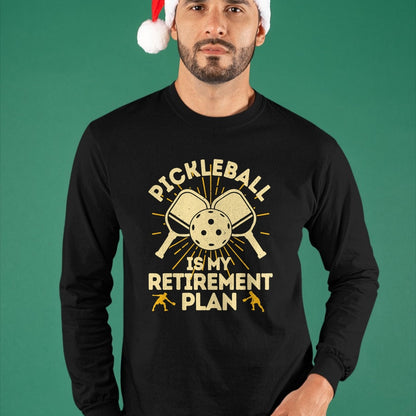 Funny Pickleball Shirt, Pickleball Lover Unisex T-Shirt/Hoodie/Sweatshirt HLT00 - Funny Pickleball My Retirement Plan Vintage Player T-Shirt