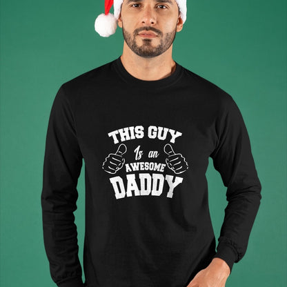 Best Wife Shirt, Wife and Husband Unisex T-Shirt/Hoodie/Sweatshirt HLT00 - This Guy Is An Awesome Daddy Gifts Fathers Day Men T-Shirt T-Shirt