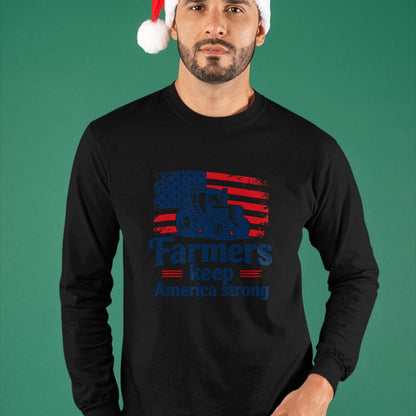 Best Farmer Life Shirt, Funny Farmer UnisexT-Shirt/Hoodie/Sweatshirt HLT00 - Patriotic American Farmer Tractor Farm Life USA Flag Farmer T-Shirt