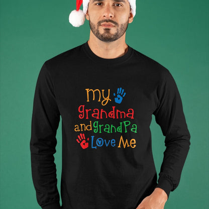 Best Grandpa Shirt, Proud Grandpa Unisex T-Shirt/Hoodie/Sweatshirt HLT00 - Grandma And Grandpa Love Me T-shirt Grandchild Tee T-Shirt
