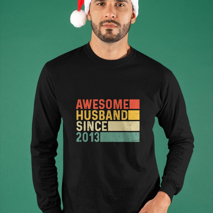Best Wife Shirt, Wife and Husband Unisex T-Shirt/Hoodie/Sweatshirt HLT00 - 11th Wedding Anniversary Epic Awesome Husband Since 2013 T-Shirt