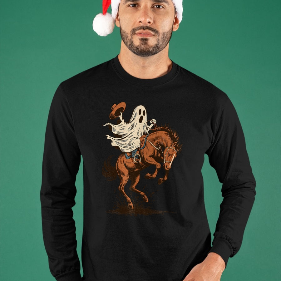 Best Horse Lover Shirt , Funny Horse UnisexT-Shirt/Hoodie/Sweatshirt HLT00 - Halloween Western Cowboy Ghost Rodeo Horse Country T-Shirt