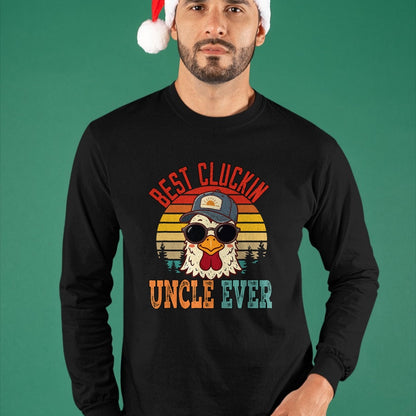 Best Farmer Life Shirt, Funny Farmer UnisexT-Shirt/Hoodie/Sweatshirt HLT00 - Vintage Best Cluckin Uncle Ever Chicken Father's Day Farmer T-Shirt