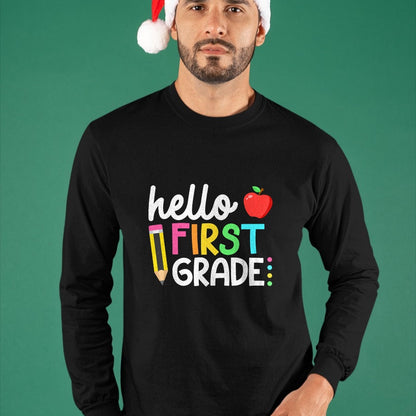 Best Student Shirt, Funny Back To School UnisexT-Shirt/Hoodie/Sweatshirt HLT00 - Hello First Grade Team 1st Grade Back to School Teacher Kids T-Shirt