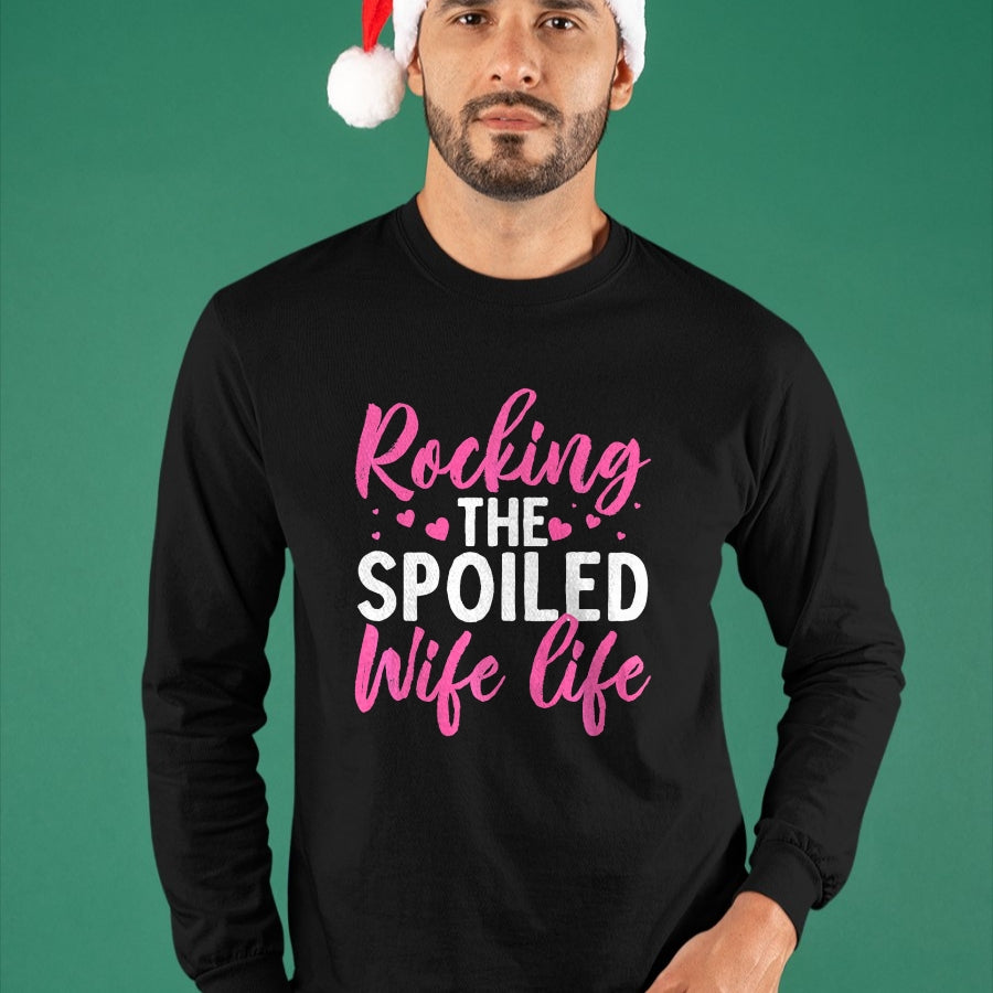 Best Wife Shirt, Wife and Husband Unisex T-Shirt/Hoodie/Sweatshirt HLT00 - Gift for wife T shirt, spoiled wife   Funny Spoiled Wife Art For Women Girls Husband Spoiled Wife Pr (24)