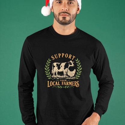 Best Farmer Life Shirt, Funny Farmer UnisexT-Shirt/Hoodie/Sweatshirt HLT00 - Support Your Local Farmers Farm Agriculture T-Shirt