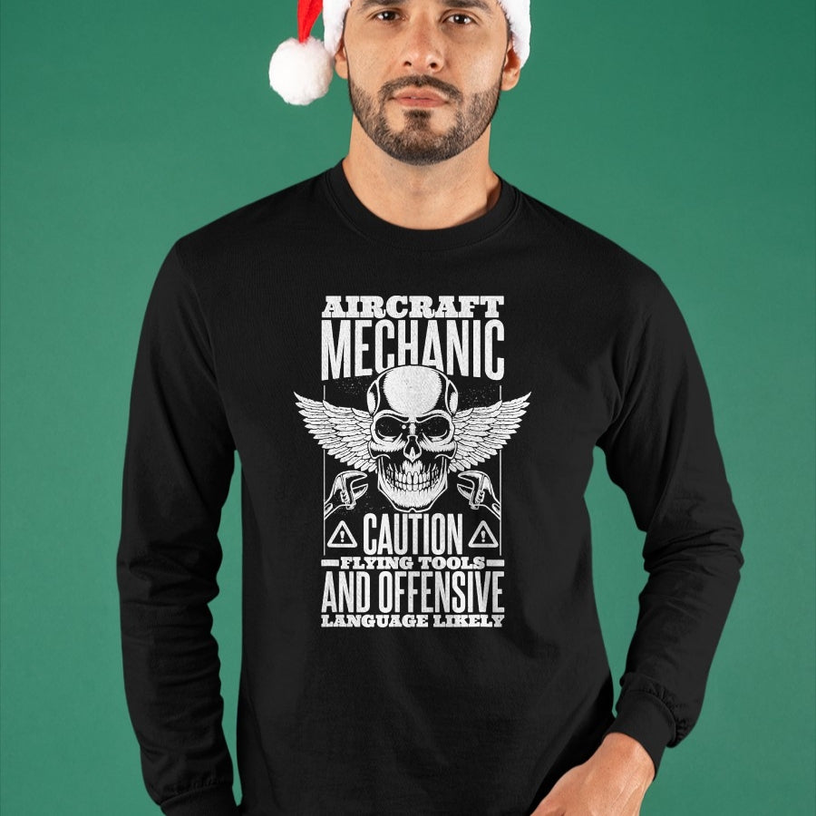 Best Mechanic Life Shirt, Funny Mechanic UnisexT-Shirt/Hoodie/Sweatshirt HLT00 - Aircraft Mechanic Flying Tools and Offensive Language, Plane T-Shirt