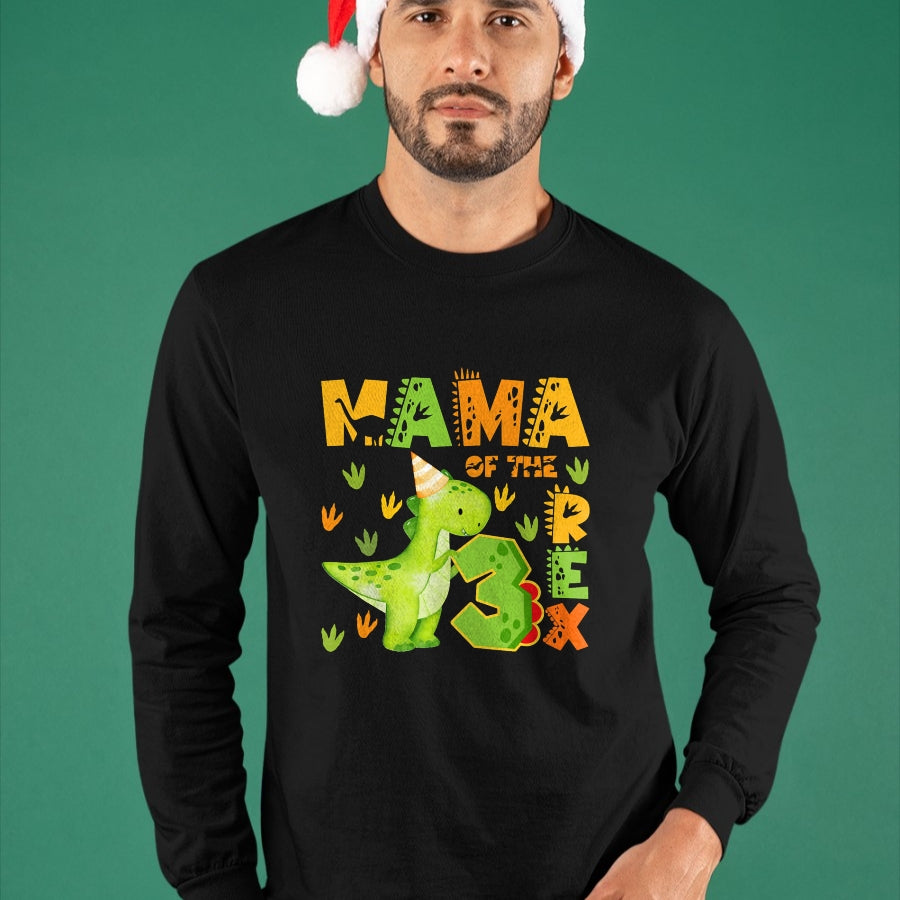 Best Dinosaur Lover Shirt, Funny Dinosaur UnisexT-Shirt/Hoodie/Sweatshirt HLT00 - Mama of The Three Rex 3rd Birthday Boy Dinosaur T-Rex T-Shirt