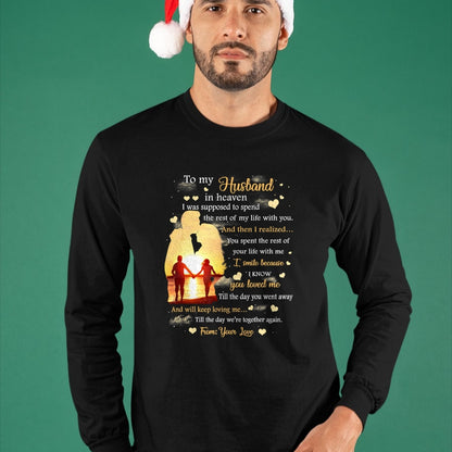Best Wife Shirt, Wife and Husband Unisex T-Shirt/Hoodie/Sweatshirt HLT00 - To my Husband in heaven T-Shirt