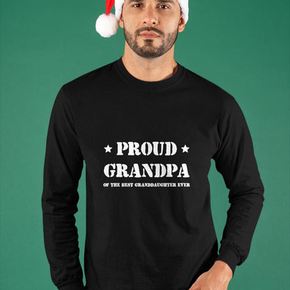 Best Grandpa Shirt, Proud Grandpa Unisex T-Shirt/Hoodie/Sweatshirt HLT00 - Proud Grandpa of the best granddaughter ever tshirt