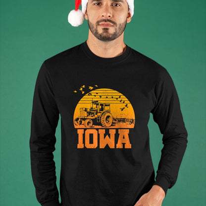 Best Farmer Life Shirt, Funny Farmer UnisexT-Shirt/Hoodie/Sweatshirt HLT00 - Iowa T-Shirt - Vintage Retro Tractor Farmer Shirt Gift T-Shirt