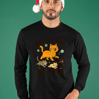 Cat Love Shirt, Funny Cat Lover Gift UnisexT-Shirt/Hoodie/Sweatshirt HLT00 - Funny Herding Cats Joke Cat Kitten T-Shirt