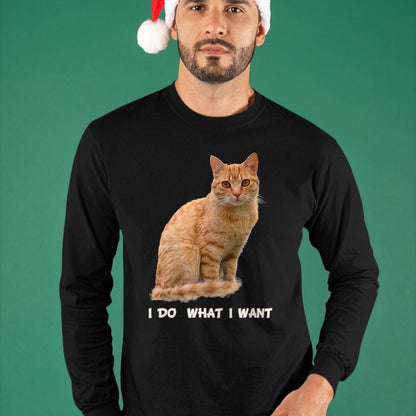 Cat Love Shirt, Funny Cat Lover Gift UnisexT-Shirt/Hoodie/Sweatshirt HLT00 - I Make What I Want Funny Orange Tabby Cat Lovers T-Shirt, Men, Orange, XX-Large