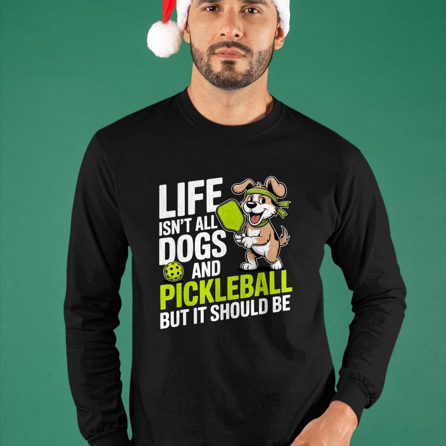 Funny Pickleball Shirt, Pickleball Lover Unisex T-Shirt/Hoodie/Sweatshirt HLT00 - Funny Pickleball Shirt Men Women Player Dog Lover Owner Joke T-Shirt