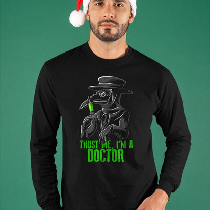 Best Doctor Shirt, Funny Doctor UnisexT-Shirt/Hoodie/Sweatshirt HLT00 - Trust Me I'm A Doctor, Goth Medieval Plague Doctor T-Shirt Small