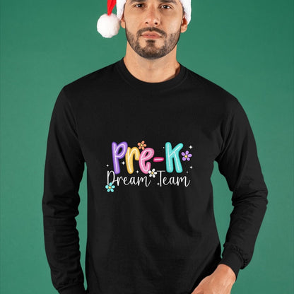 Best Student Shirt, Funny Back To School UnisexT-Shirt/Hoodie/Sweatshirt HLT00 - Preppy Back To School Pre-K Dream Team Teacher Girls Kids T-Shirt