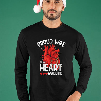 Best Wife Shirt, Wife and Husband Unisex T-Shirt/Hoodie/Sweatshirt HLT00 - Gift for wife T shirt, lucky wife   Proud Wife Of A Heart Warrior Heart Surgery T-Shirt