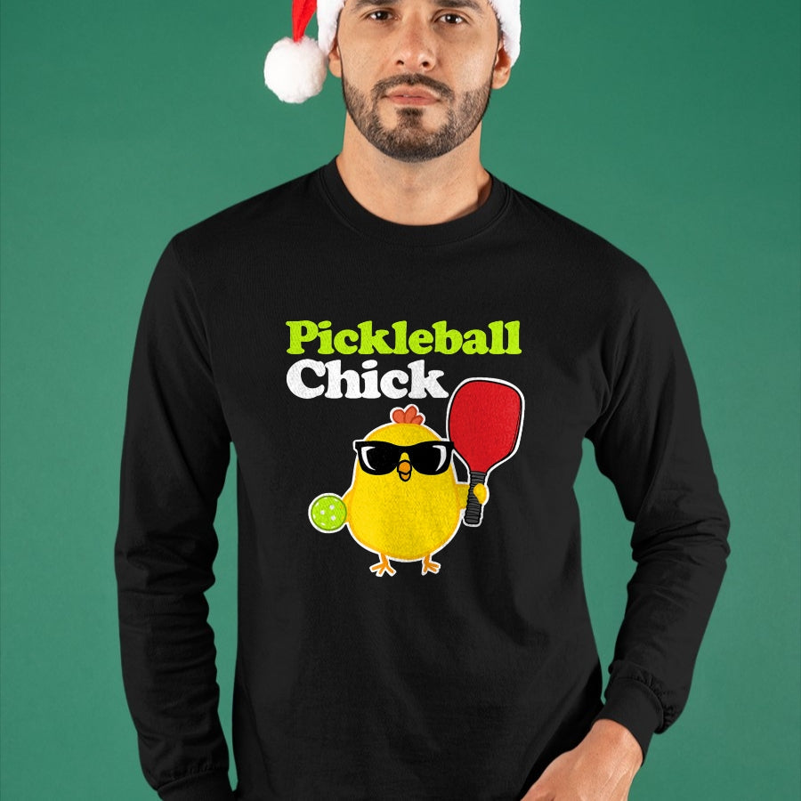Funny Pickleball Shirt, Pickleball Lover Unisex T-Shirt/Hoodie/Sweatshirt HLT00 - Pickleball Chick T-Shirt