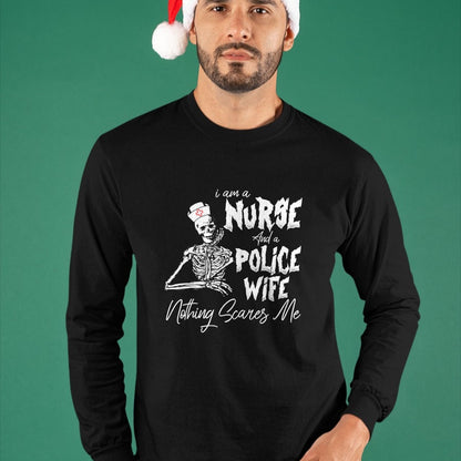 Funny Nurse Shirt, Nurse Unisex T-Shirt/Hoodie/Sweatshirt HLT00 - I’m A Mom Grandma And A Retired Nurse Nothing Scares Me T-Shirt