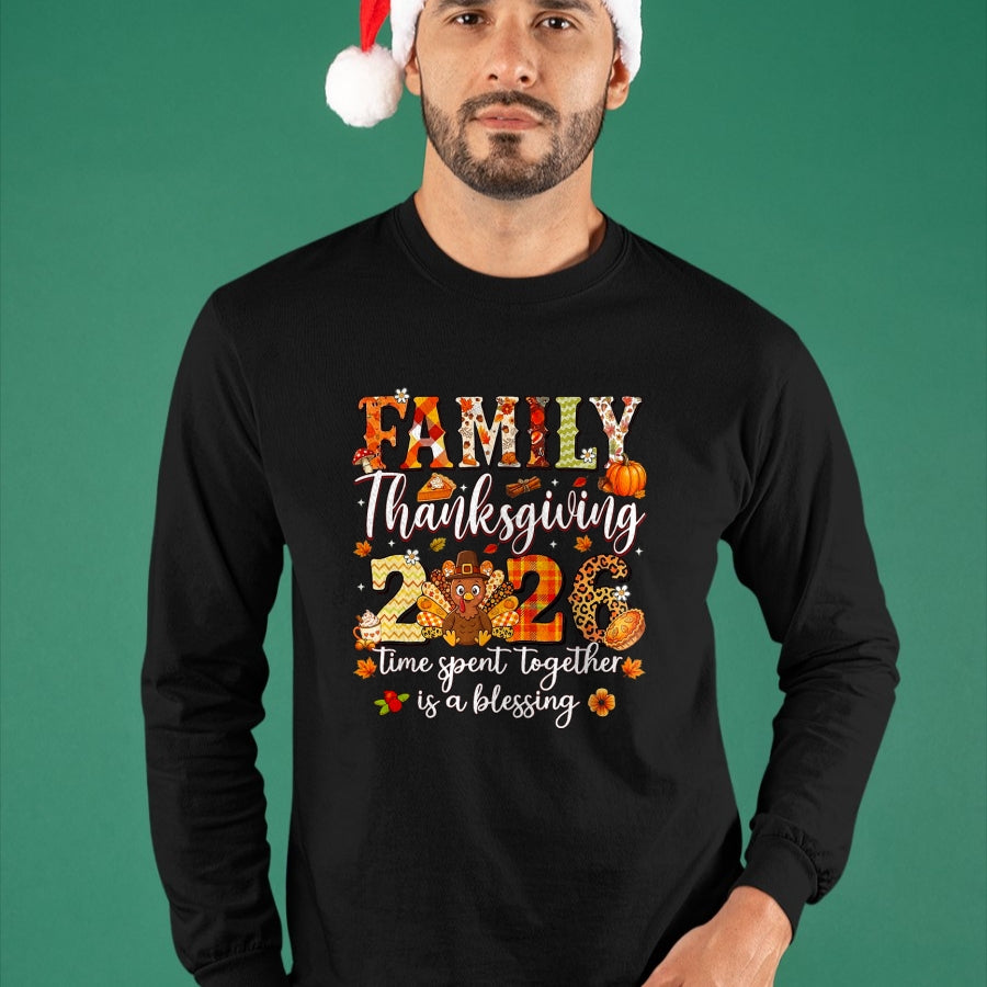 Best Thanksgiving Family Shirt , Funny Thanksgiving UnisexT-Shirt/Hoodie/Sweatshirt HLT00 - Family Thanksgiving 2026 Thankful for My Tribe Turkey T-Shirt