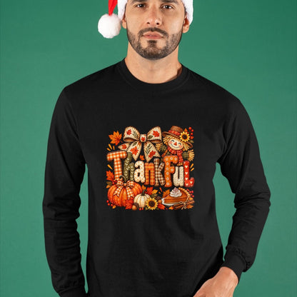Best Thanksgiving Family Shirt , Funny Thanksgiving UnisexT-Shirt/Hoodie/Sweatshirt HLT00 - Thankful Thanksgiving Fall Scarecrow Pumpkin Autumn Harvest T-Shirt