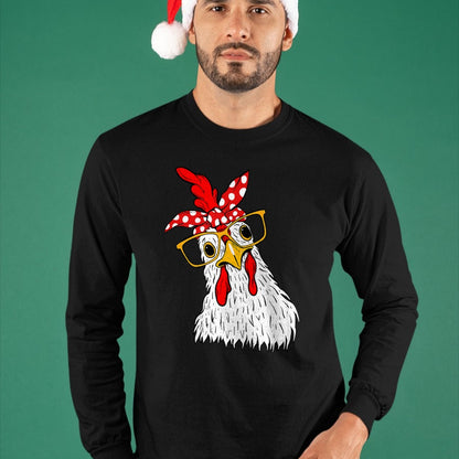 Best Farmer Life Shirt, Funny Farmer UnisexT-Shirt/Hoodie/Sweatshirt HLT00 - Chicken Bandana Girl - Poultry Owner Rancher Farmer Backyard T-Shirt
