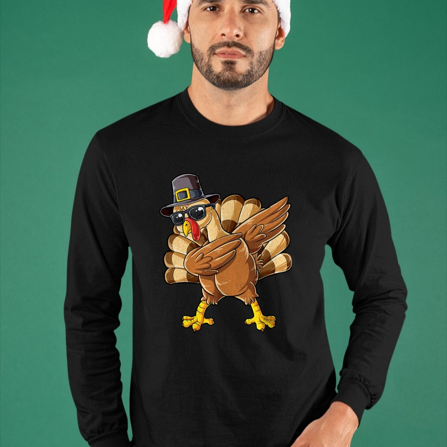 Best Thanksgiving Family Shirt , Funny Thanksgiving UnisexT-Shirt/Hoodie/Sweatshirt HLT00 - Dabbing Turkey Thanksgiving Day Pilgrim Boys Men Funny Dab T-Shirt