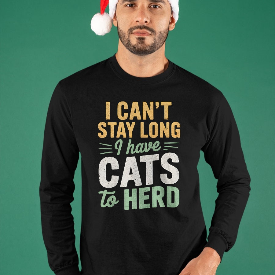 Cat Love Shirt, Funny Cat Lover Gift UnisexT-Shirt/Hoodie/Sweatshirt HLT00 - Funny Cats to Herd Cat Humor Men Women Kids T-Shirt