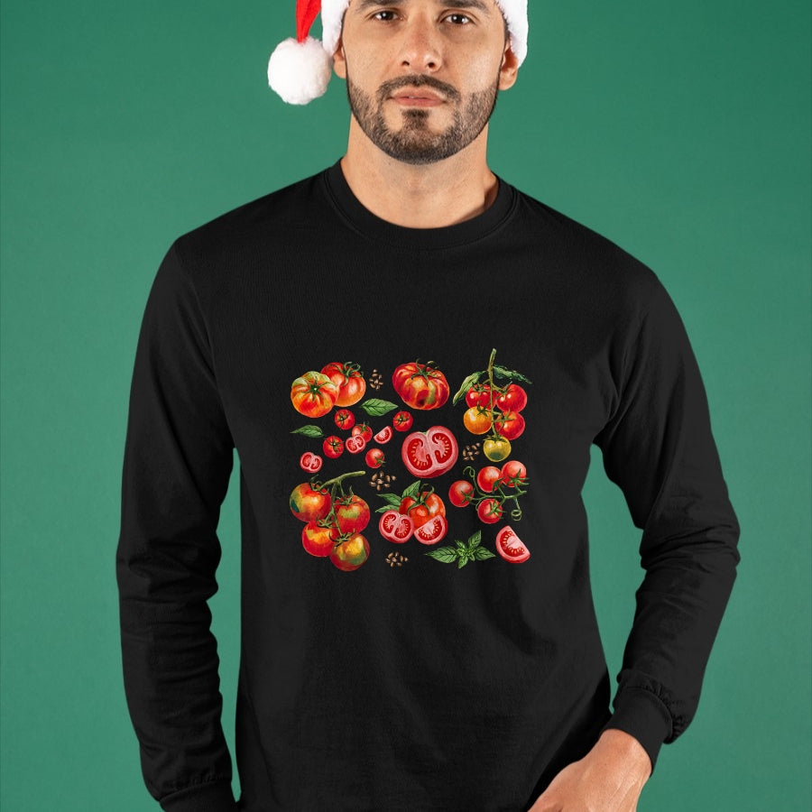 Best Farmer Life Shirt, Funny Farmer UnisexT-Shirt/Hoodie/Sweatshirt HLT00 - Tomato Season Vegetable Gardener Tomatoes Watercolor Summer T-Shirt