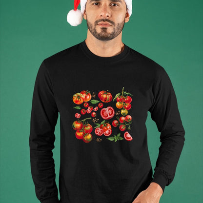 Best Farmer Life Shirt, Funny Farmer UnisexT-Shirt/Hoodie/Sweatshirt HLT00 - Tomato Season Vegetable Gardener Tomatoes Watercolor Summer T-Shirt