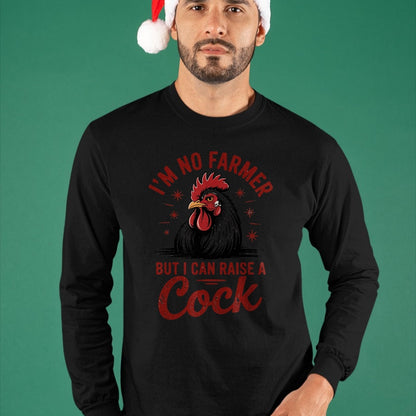 Best Farmer Life Shirt, Funny Farmer UnisexT-Shirt/Hoodie/Sweatshirt HLT00 - Funny I'm no Farmer but i can Raise a Cock, Farm Animal tee T-Shirt