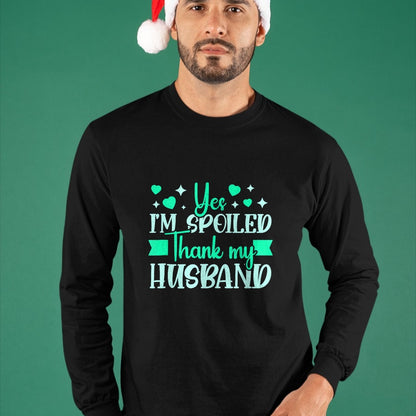 Best Wife Shirt, Wife and Husband Unisex T-Shirt/Hoodie/Sweatshirt HLT00 - Gift for wife T shirt, spoiled wife   Funny Wife I’M Spoiled Thank My Husband Spoiled Wife Tank Top (2)