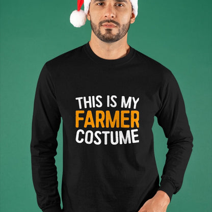 Best Farmer Life Shirt, Funny Farmer UnisexT-Shirt/Hoodie/Sweatshirt HLT00 - This is My Farmer Costume Shirt Adult Kids Farmer Costume T-Shirt, Men, Black, Medium