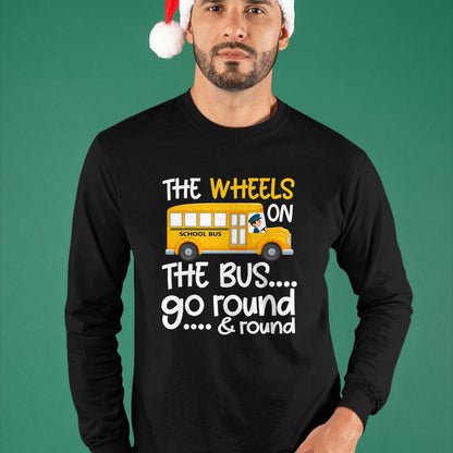 Best Student Shirt, Funny Back To School UnisexT-Shirt/Hoodie/Sweatshirt HLT00 - The Wheels On The Bus Toddler Kids Back to School T-Shirt
