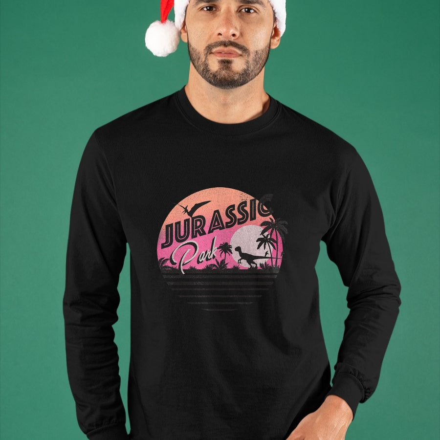 Best Dinosaur Lover Shirt, Funny Dinosaur UnisexT-Shirt/Hoodie/Sweatshirt HLT00 - Jurassic Park Retro 90_s Dinosaur Scene T-Shirt