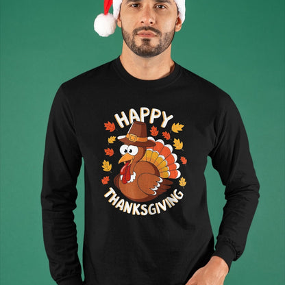 Best Thanksgiving Family Shirt , Funny Thanksgiving UnisexT-Shirt/Hoodie/Sweatshirt HLT00 - Happy Thanksgiving Funny Turkey Family Dinner Thanksgiving T-Shirt, Men, Black, 3X-Large