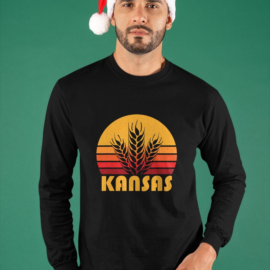 Best Farmer Life Shirt, Funny Farmer UnisexT-Shirt/Hoodie/Sweatshirt HLT00 - Retro Kansas Wheat Shirt, Vintage Grain Farming Tee Gift T-Shirt