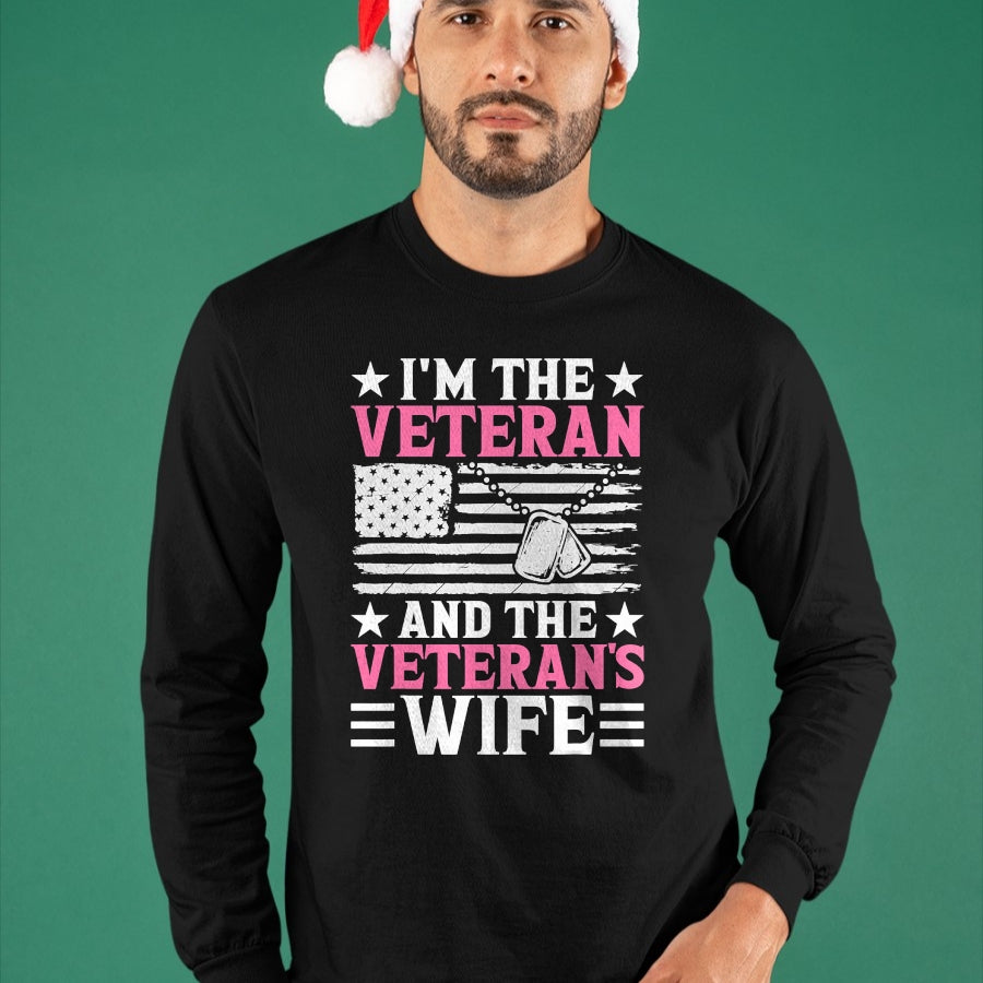 Proud Veteran Shirt, Funny Veteran UnisexT-Shirt/Hoodie/Sweatshirt HLT00 - Female Veteran and Veteran_s Wife Women Veteran Mom Grandma T-Shirt