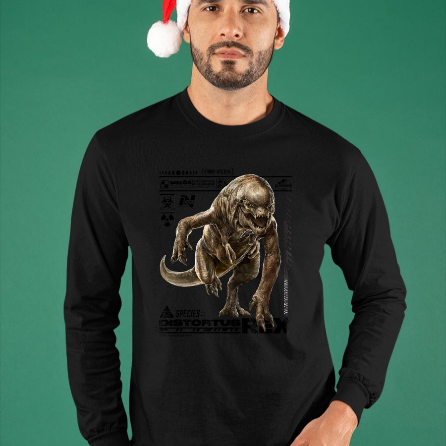Best Dinosaur Lover Shirt, Funny Dinosaur UnisexT-Shirt/Hoodie/Sweatshirt HLT00 - Jurassic World Rebirth Distortus Rex Ingen Species File T-Shirt