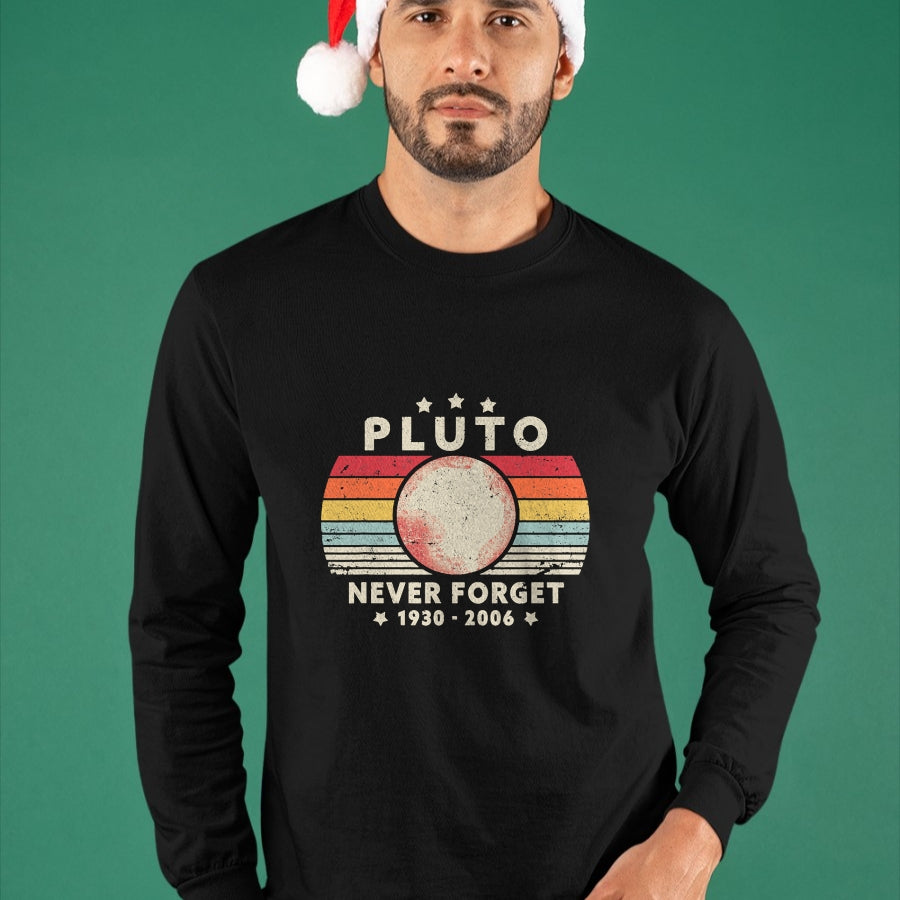 Best Wife Shirt, Wife and Husband Unisex T-Shirt/Hoodie/Sweatshirt HLT00 - Never Forget Pluto Shirt. Retro Style Funny Space Science T-Shirt