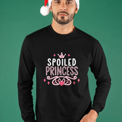 Best Wife Shirt, Wife and Husband Unisex T-Shirt/Hoodie/Sweatshirt HLT00 - Spoiled Princess Funny Women, Girl, Spoiled V-Neck T-Shirt