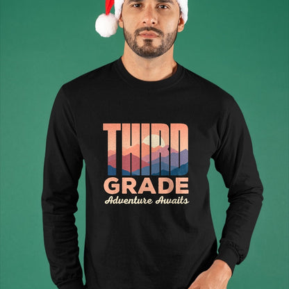 Best Student Shirt, Funny Back To School UnisexT-Shirt/Hoodie/Sweatshirt HLT00 - Third Grade Adventure Awaits First Day of 3rd Grade T-Shirt T-Shirt