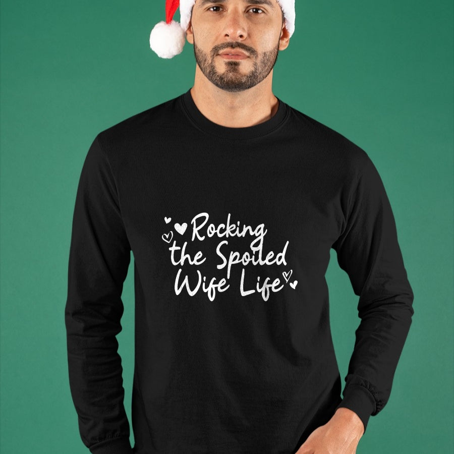 Best Wife Shirt, Wife and Husband Unisex T-Shirt/Hoodie/Sweatshirt HLT00 - Gift for wife T shirt, spoiled wife   Fiancee Rocking The Spoiled Wife Life Spoiled Wife Tank Top